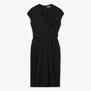 Elegant Black Wrap Dress